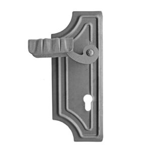 Kľúčka so štítkom ľavá bez PÚ h280, b 150, t3mm