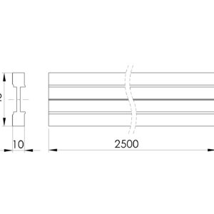 Celosklenené zábradlie-odvodňovací profil