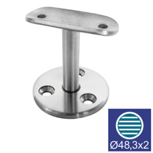 Držiak madla na múrik AISI304, D48,3x2/H60mm