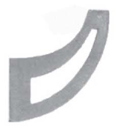 Držiak madla na stenu - jednoduchy