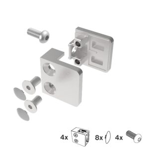 Držiak výplne skla - set