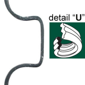 Element tvarovaný 280x80, 12x6mm