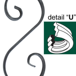 Element tvaru-S 230x100, 12x6mm