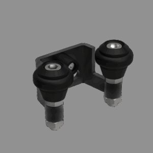 Horný nábeh, Zn, profile 60mm, čierny