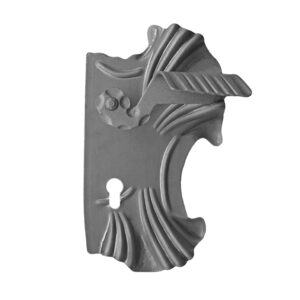 Kľučka so štítkom P bez PÚ 285x160, t2, a90, d20mm