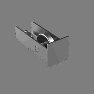 Koliesko dojazdové s krytkou Zn, profile 80x80, antracit