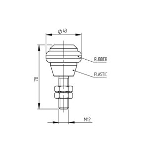 Koliesko-nylonové s gumovým prstencom Zn,