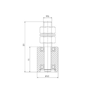 Koliesko-nylonové s ložiskom Zn, D40