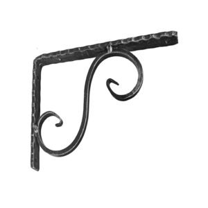 Konzola na policu 150x200mm, black