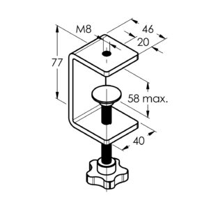 Kotvenie bočné AISI304