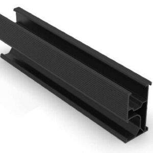 Montážny hliníkový profil R52-5000 čierny