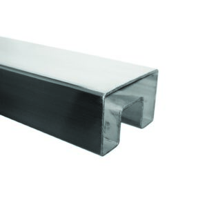 Nerezové madlo-držiak skla