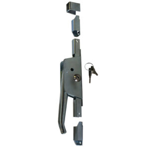 Pákový uzáver so zámkou Zn, L160mm