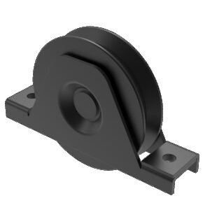 Pojazdové koliesko komplet - V, Zn, D80, čierne