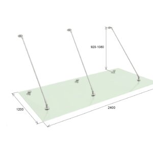 Presklená strieška 240x120