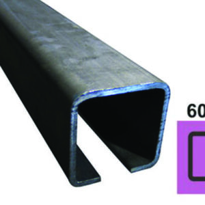 Profil vodiaci spodný Fe, 60x60x4mm, L3m