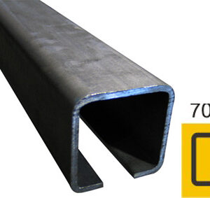 Profil vodiaci spodný Fe, 70x70x4mm, L3m