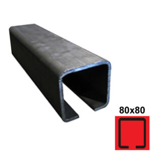 Profil vodiaci spodný, čierny Fe