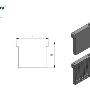 PVC Kotviaci klin pre sklo