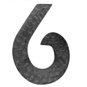 Číslica kovaná "6" h120, t2mm