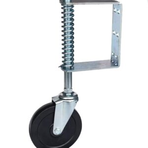 Spodné koliesko pre krídlové brány, s pružinou