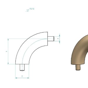 Spojka (koleno, prechod) madla, DUB