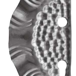 Štítok bránový zdobený ľavý 265x125, t1,2, d19, 85