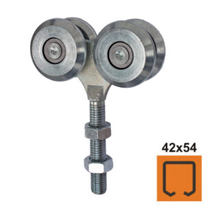 Štvorkoliesko závesné Zn, profile 42x54mm