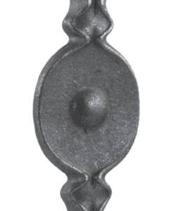 Tyč kovaná-element 12x12, h200x60mm