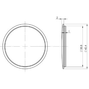 Záslepka madla, solid