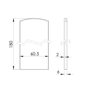 Záslepka pre profil AL/0004-LIGHT-S-E pre schody